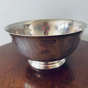Vintage 6 in Silver plate Bowl, Silver Bowl, Vintage Silver Plate